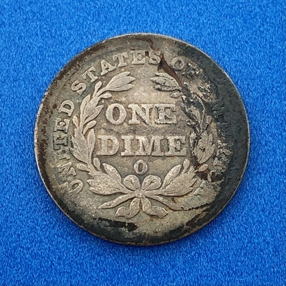 1838 O Seated Liberty Silver Dime No Stars Type 1 Better Key New Orleans Coin