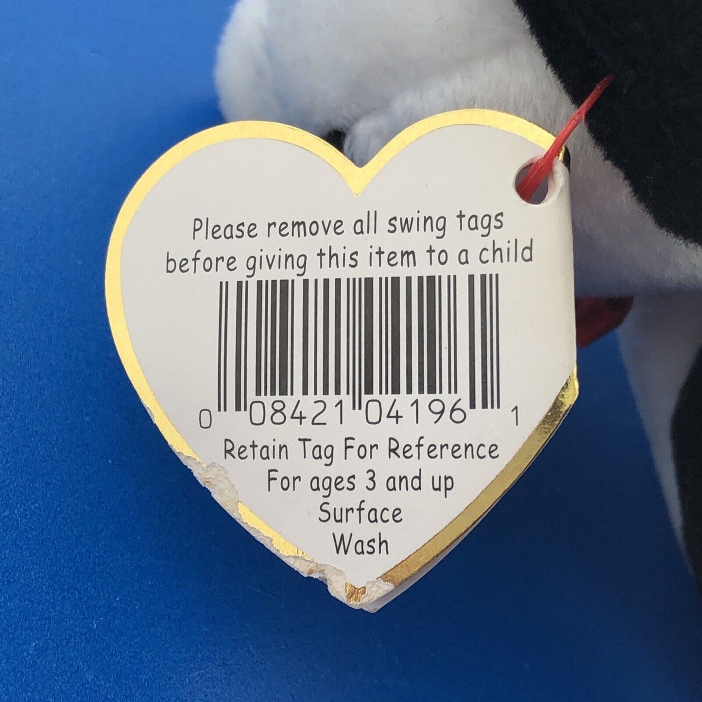 1997 TY Beanie Baby Fortune The Panda Near Mint Condition Retired Errors- 4196