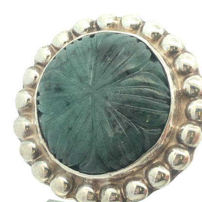 Designer Amy Kahn Russel Sterling Silver Carved Brazilian Agate Dangle  Earrings