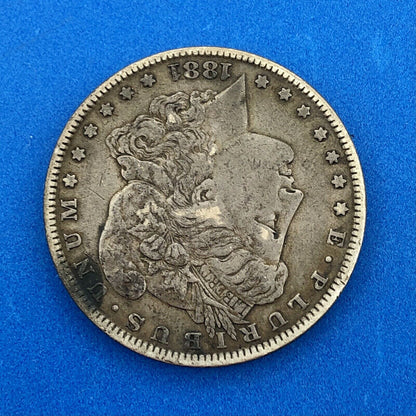 1881 P Morgan Silver Dollar $1 Better Key Rare Philadelphia Mint Coin US 90%