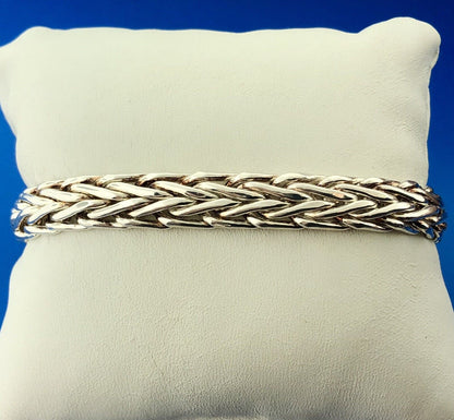 Atasay Kuyamculuk AK 925 Sterling Silver Black Onyx Reversible Link Bracelet