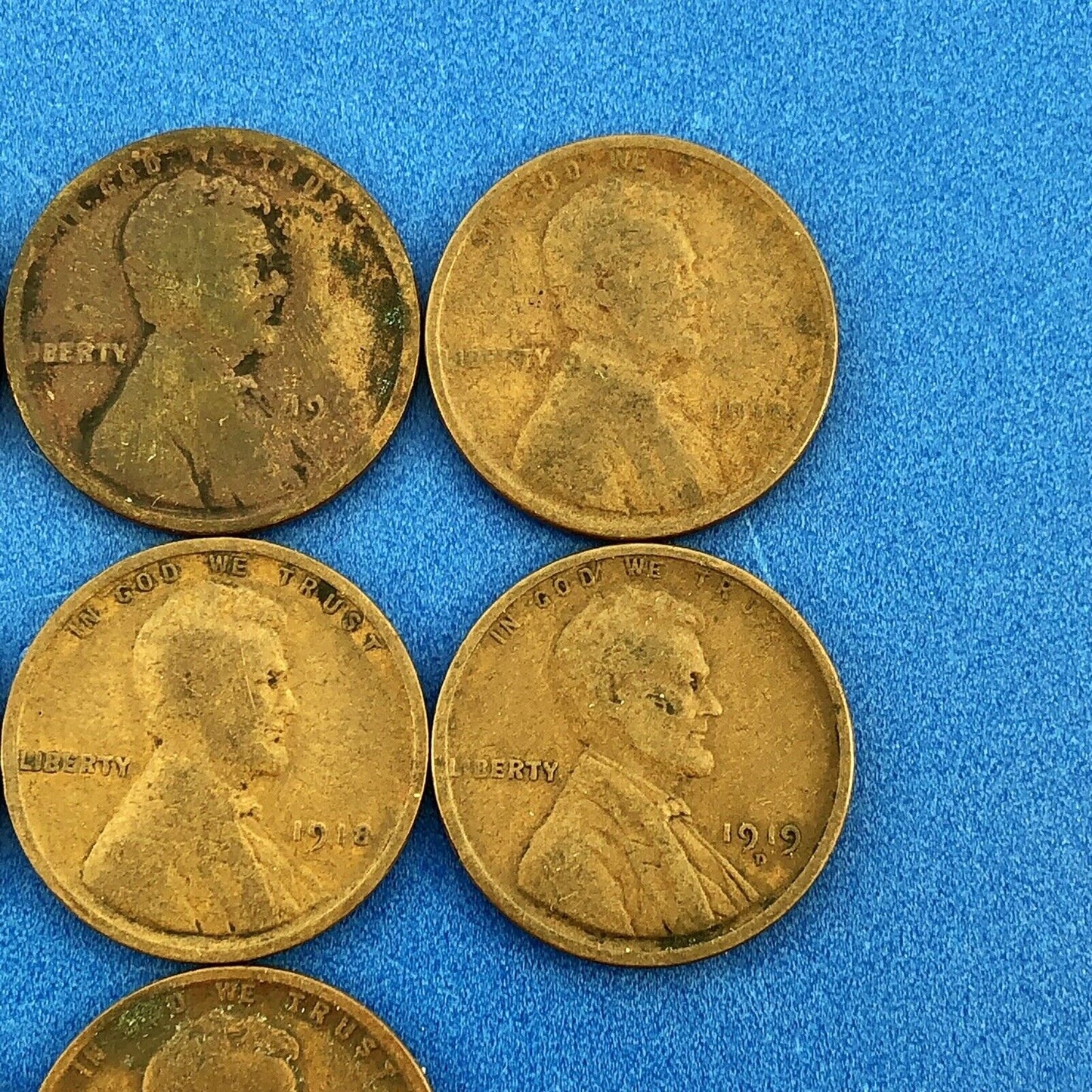 1915 P Mixed Date Mixed Mint Early Lincoln Small One Cent Penny 14 Coin Lot