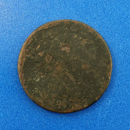 1807 P Draped Bust Copper Large Cent Early US Copper Better Philadelphia Coin