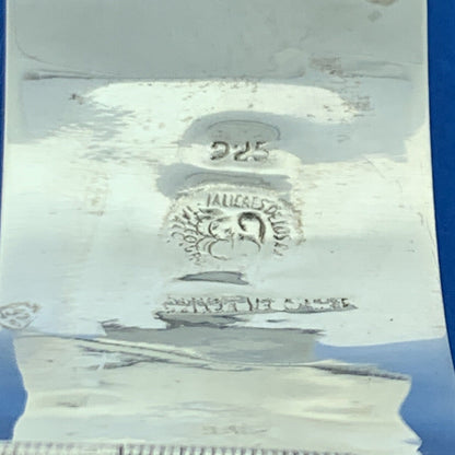 Vintage Los Ballesteros Taxco 925 Sterling Silver Abalone Panel Cuff Bracelet