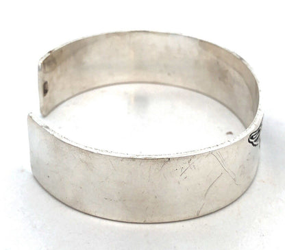 Harley Davidson Motorcycles 925 Sterling Silver Oval Open Cuff Bracelet