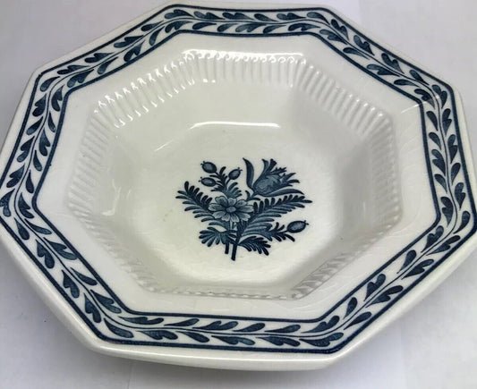 Vintage Interpace Blue Tulip Japan Independence Ironstone Small Fruit Bowl
