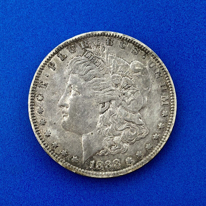 1888 O Morgan Silver Dollar $1 Better Rare Key New Orleans Mint Coin AU Details