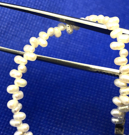 Mignon Faget 925 Sterling Silver Hive Collection Pearl Beaded Toggle Necklace