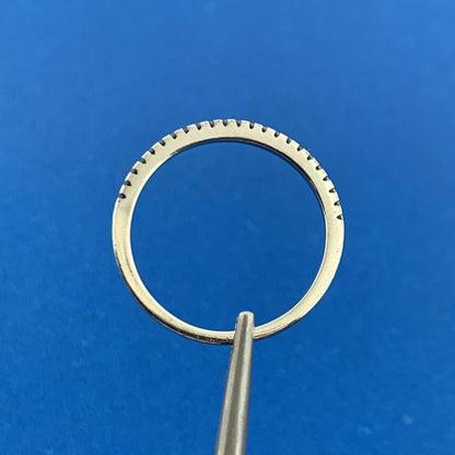 Designer 925 Sterling Silver Diamond Wedding Anniversary Eternity Band Ring