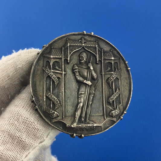 Fine Silver 925 Battle of Sempach Switzerland 1885 Commemorative Coin Medal