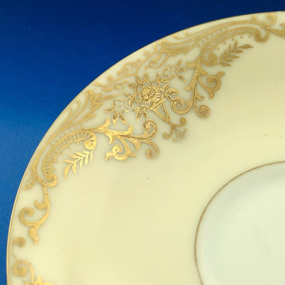 Noritake Porcelain China Gainford Pattern Handpainted  Lot Of Two Coffee Saucers