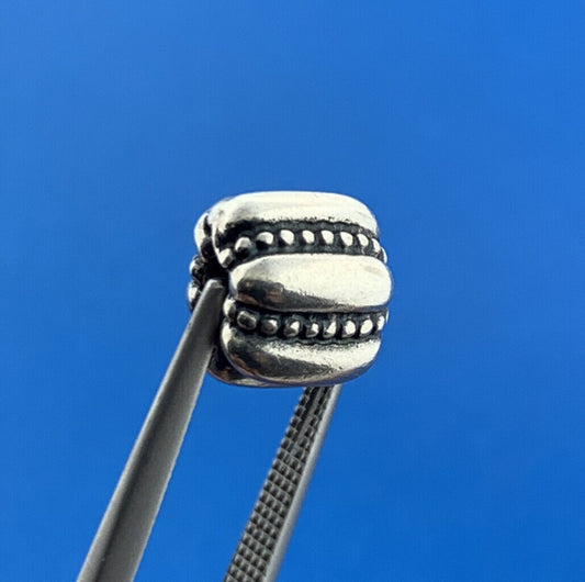 Authentic PANDORA 925 Sterling Silver Crazy Bead Bracelet Clip Charm 790446 RET