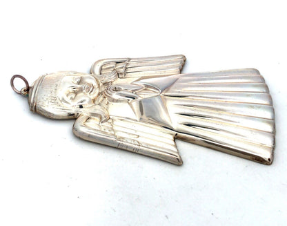 1975 Gorham Luther Bookout 925 Sterling Silver Limited Christmas Angel Ornament