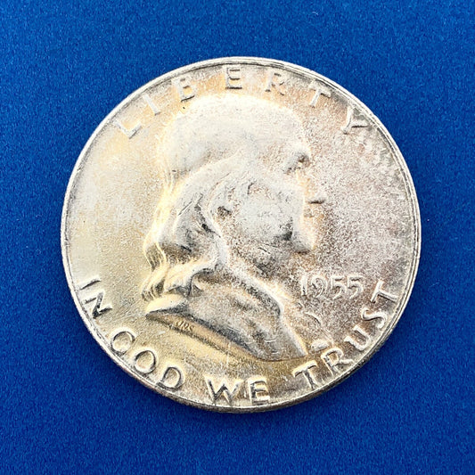 1955 P Franklin Silver Half Dollar Better Key Rare Philadelphia Mint Coin