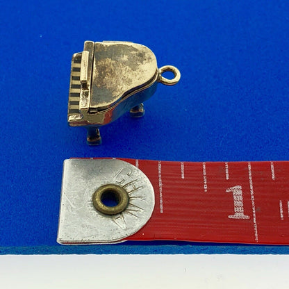 Vintage Wells Sterling Silver 925 Gold Wash Grand Baby Piano Movable Charm