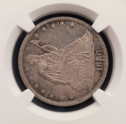 1880 50c Philadelphia NGC MS63 .900 Silver American Seated Liberty Half Dollar
