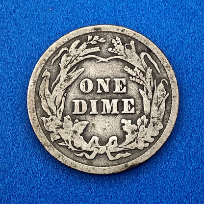 1910 P Barber Silver Dime $.10 Better Rare Scarce Key Philadelphia Mint Coin