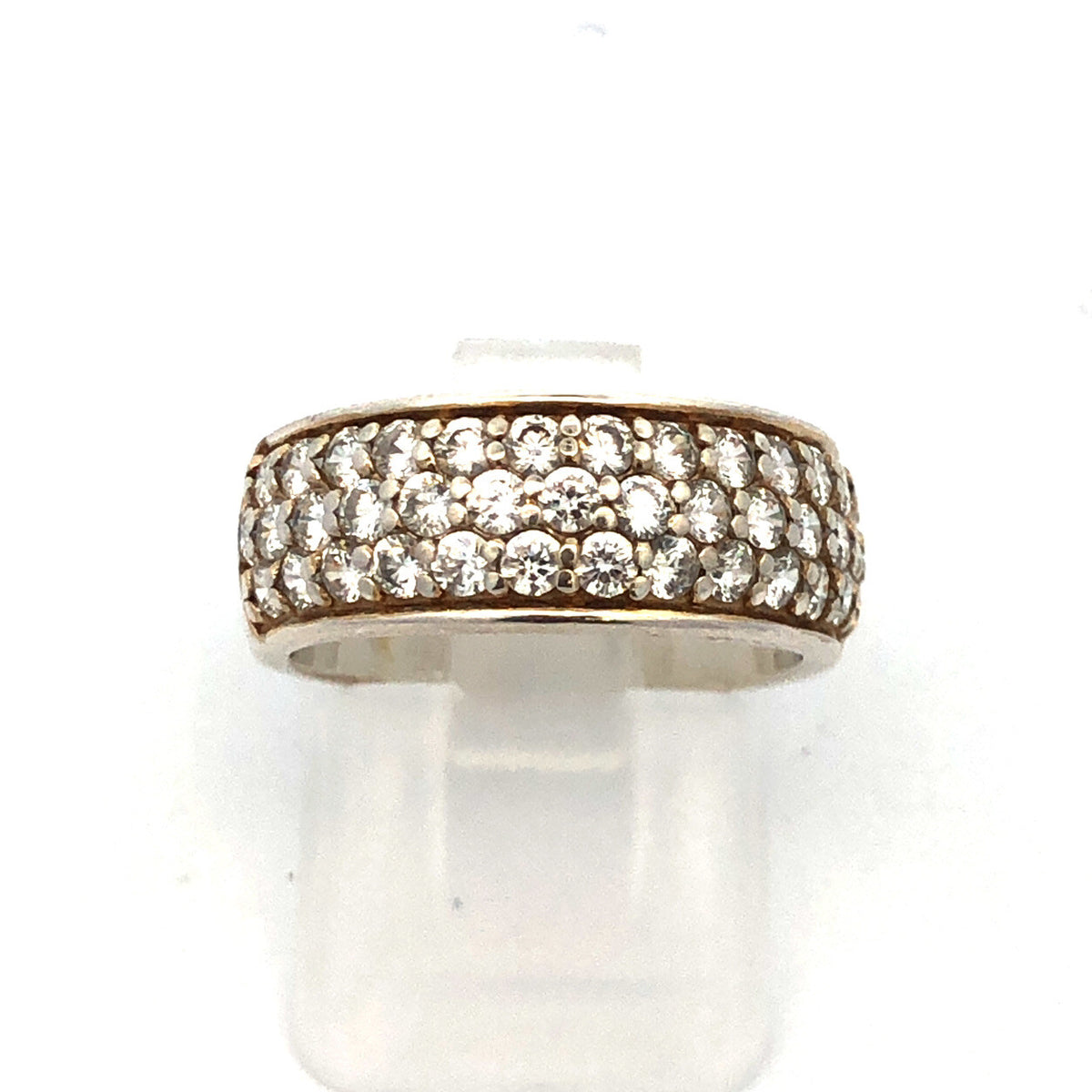 Sterling Silver Cubic Zirconia CZ Anniversary Eternity Wedding Band 925