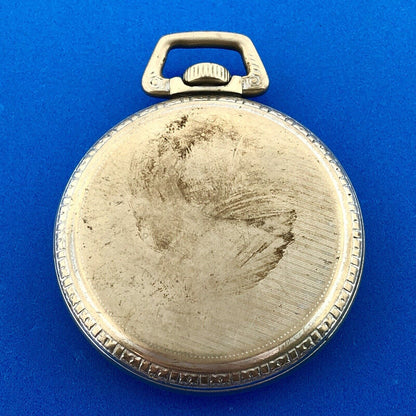 1919 Elgin Base Metal Open Face Grade 312 15j Model 6 Pocket Watch Not Running