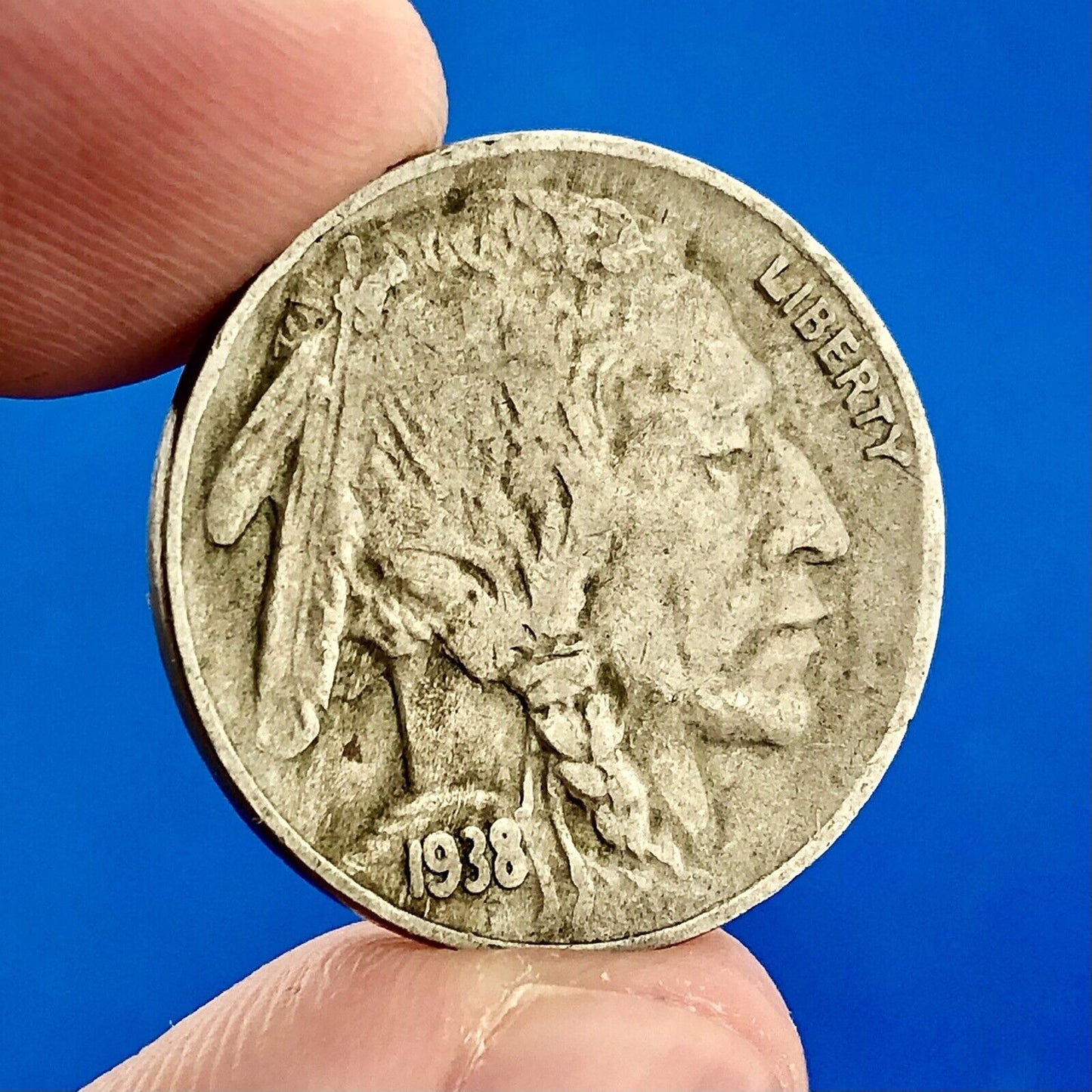 1938 D Indian Head Buffalo Nickel Key Better Rare Denver Mint Two Coin Lot