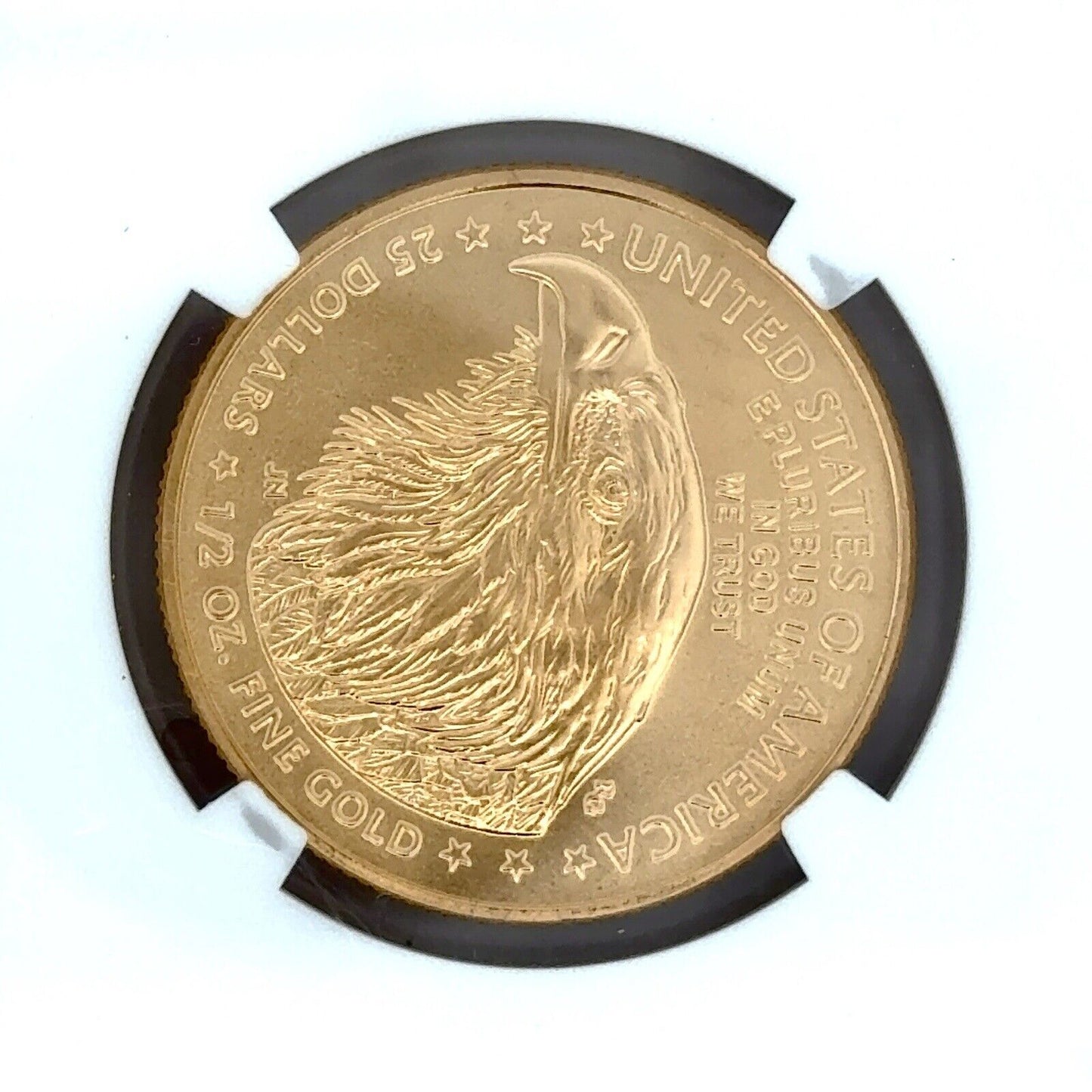 2022 1/2 oz American Gold Eagle MS-70 NGC (Earle Release) Mike Castle Signature