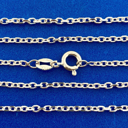 Sterling Silver 925 Intaglio Beaded Cross Religious Communion Pendant Necklace