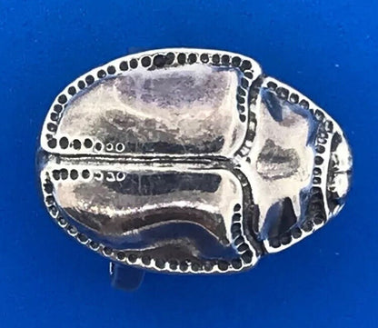 Mignon Faget Sterling Silver 925 Retired Scarab Collection Belt Buckle