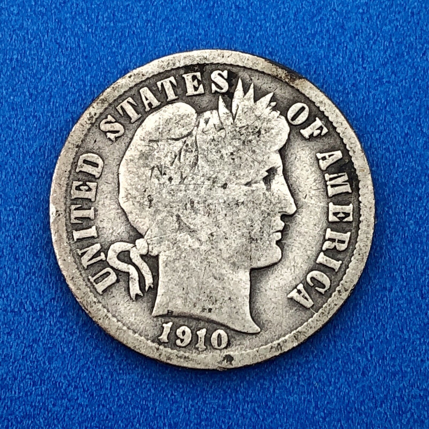 1910 P Barber Silver Dime $.10 Better Rare Scarce Key Philadelphia Mint Coin