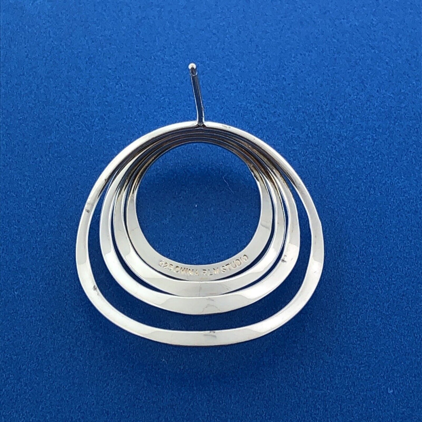 Stunning RLM Studio Sterling Silver 925 Expanding Multi Circle Stud Earrings