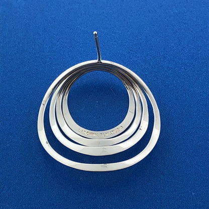 Stunning RLM Studio Sterling Silver 925 Expanding Multi Circle Stud Earrings