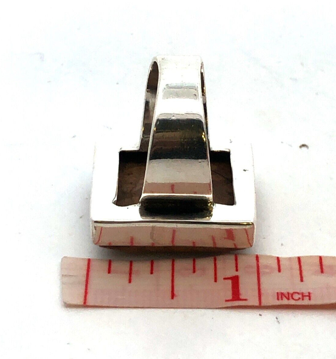 Vintage 925 Sterling Silver Rectangle Brown Jasper Bezel Statement Ring
