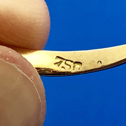 Art Deco 18K Yellow Gold Garnet Dome Statement January Birthstone Cocktail Ring
