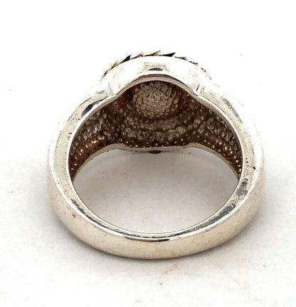 Designer AN 925 Sterling Silver Round White Pearl Solitaire Ring
