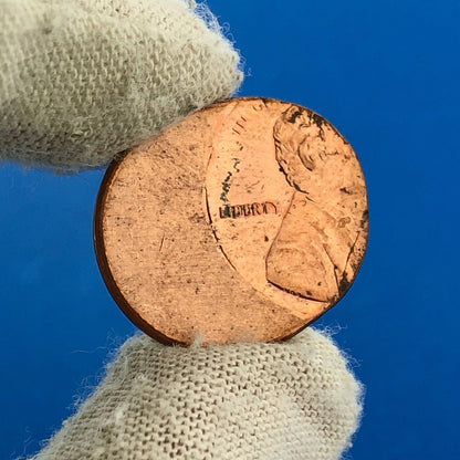 No Date Modern Era Lincoln Memorial One Cent Copper Alloy Off Center Error Coin