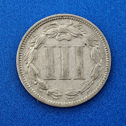 1870 P Nickel Three Cent Piece 3c Better Key Rare Scarce Philadelphia Coin