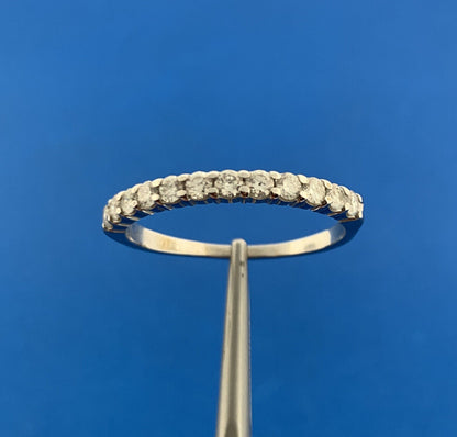 14K White Gold Diamond Eternity Infinity Anniversary Bridal Band Ring