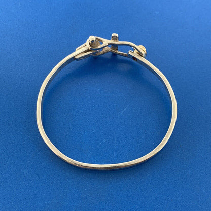 Sun Lyon Studio 925 Sterling Silver 14K Gold Ruby Hand Wrought Cuff Bracelet