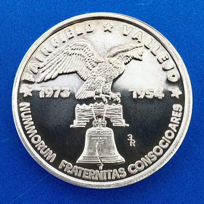 1973 Fairfield CA/Vallejo CA Coin Club 10 Year Anniv One Ounce .999 Silver Round
