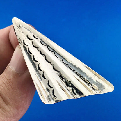 Vintage Taxco TA 115 Sterling Silver Modernist Trapezoid Statement Earrings