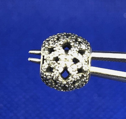 Designer PANDORA ALE 925 Sterling Silver Cubic Zirconia Round Bead Charm