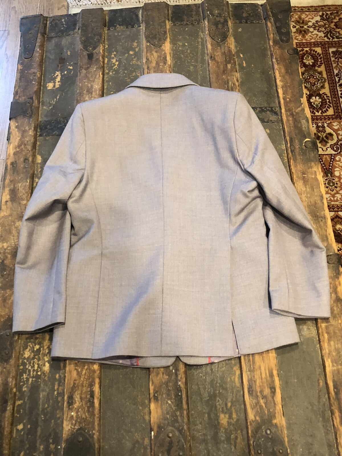 Designer Issac Mizrahi Boys Polyester Wool Blend Gray Size 6 2 Piece Suit