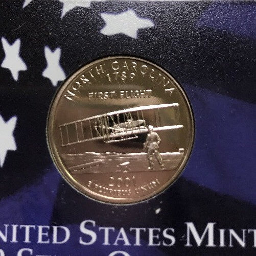 2001 S United States Mint Proof State Quarters Set 5 Coin Clad Set w/ Box/COA