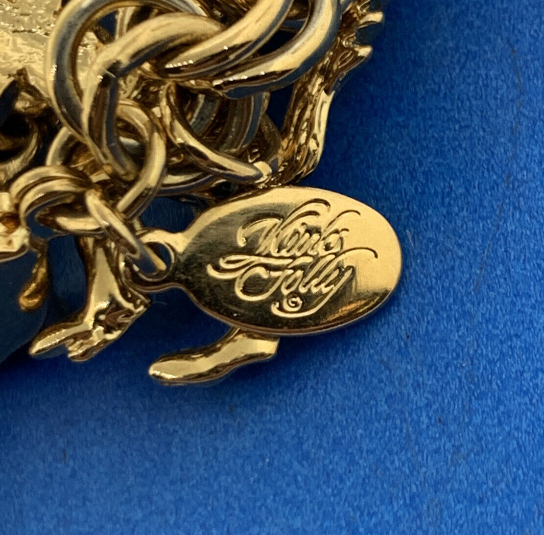 Kirks Folly Gold Tone Crystal Knights Medieval Times Charm Necklace/Bracelet