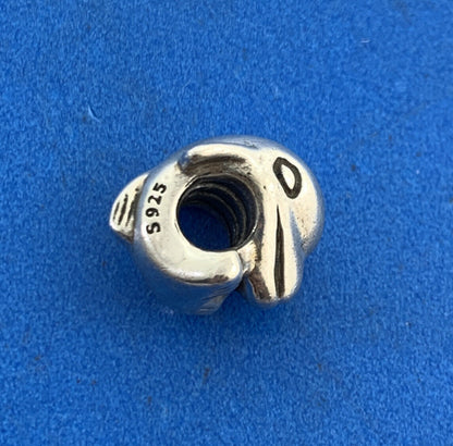 Authentic PANDORA 925 Sterling Silver Dolphin Ocean 790189 Slide Charm