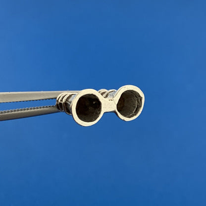 Sterling Silver 925 Binoculars Bird Star Watching Hobby Bracelet Pendant Charm