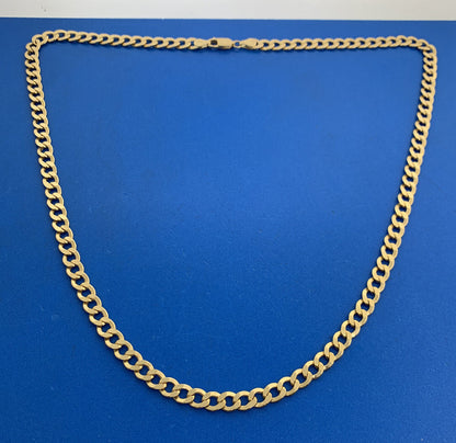 Designer Exotic 10K Yellow Gold Unisex Miami Cuban Link Chain Necklace