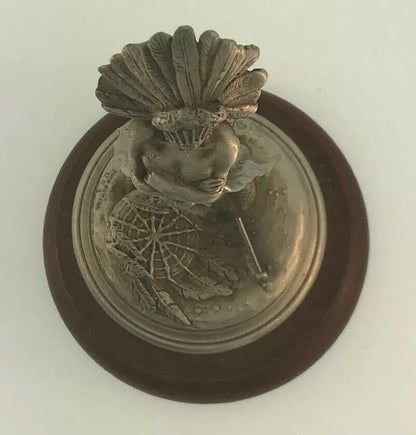 1981 Chilmark Fine Pewter Sioux War Chief LE # 1964/2500 Signed Don Polland