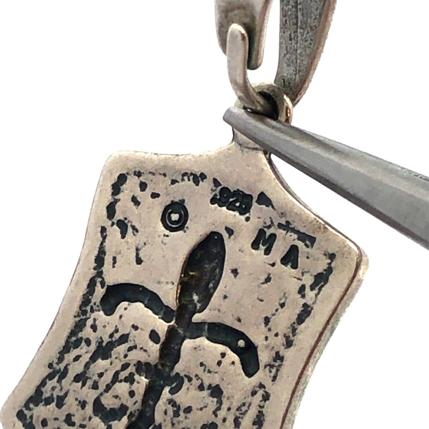 Designer 925 Sterling Silver Fleur De Lis Scroll Pendant