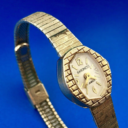 Mid Century Ladies 10K Rolled Yellow Gold Plate Baroness 17j Automatic Watch