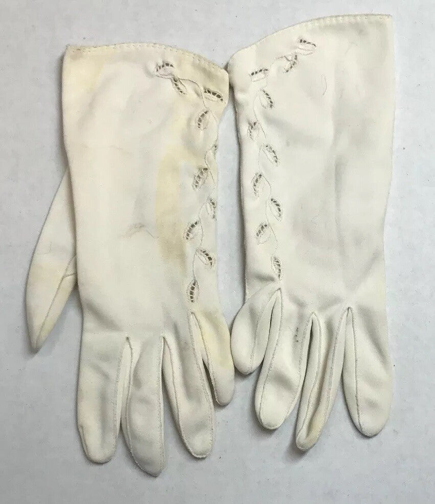 Vintage 11 Item Lot 6 Pair Tea Evening Wedding Party Gloves 4 Bold Scarves